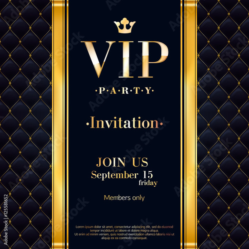 VIP invitation card premium design template.