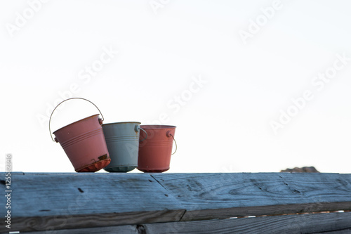 Three little buckets