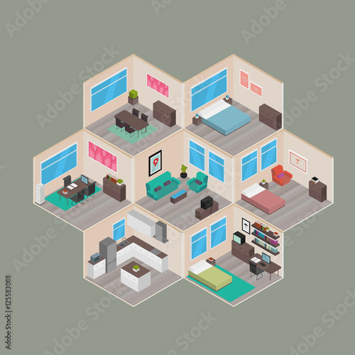 Isometric houses