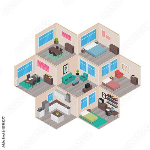 Isometric houses