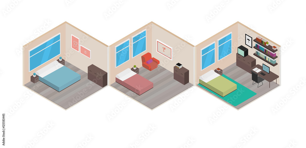 Isometric houses Isometric houses