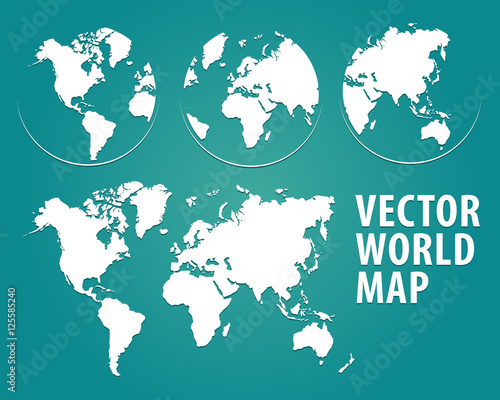 world map vector design
