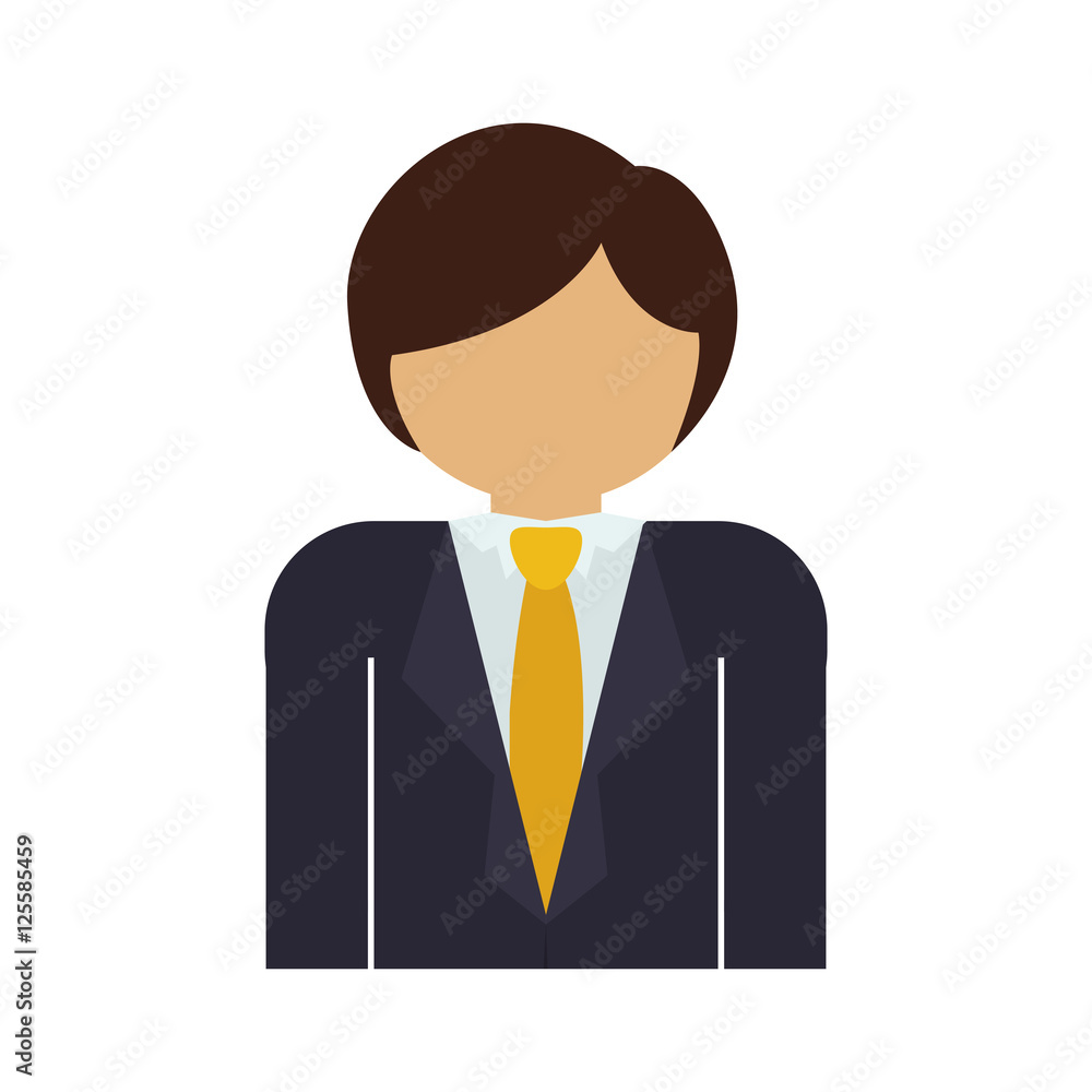 half body man with formal suit and necktie vector illustration half body man with formal suit and necktie vector illustration