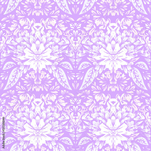 Seamless pattern with beautiful flowers