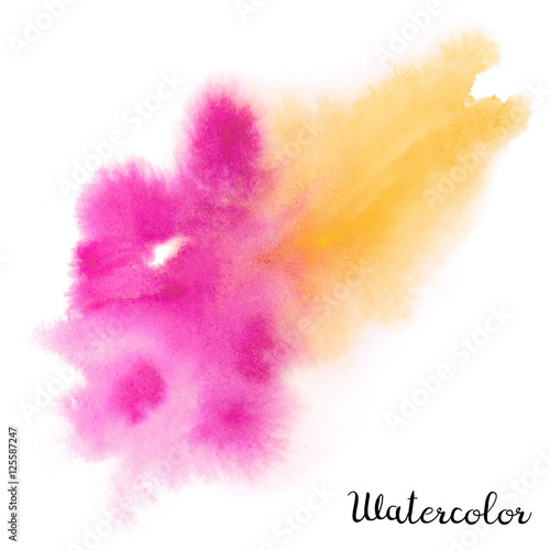 Watercolor blot