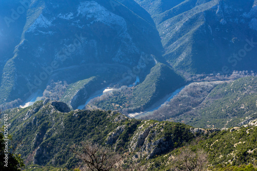 Nestos Gorge near town of Xanthi, East Macedonia and Thrace, Greece photo