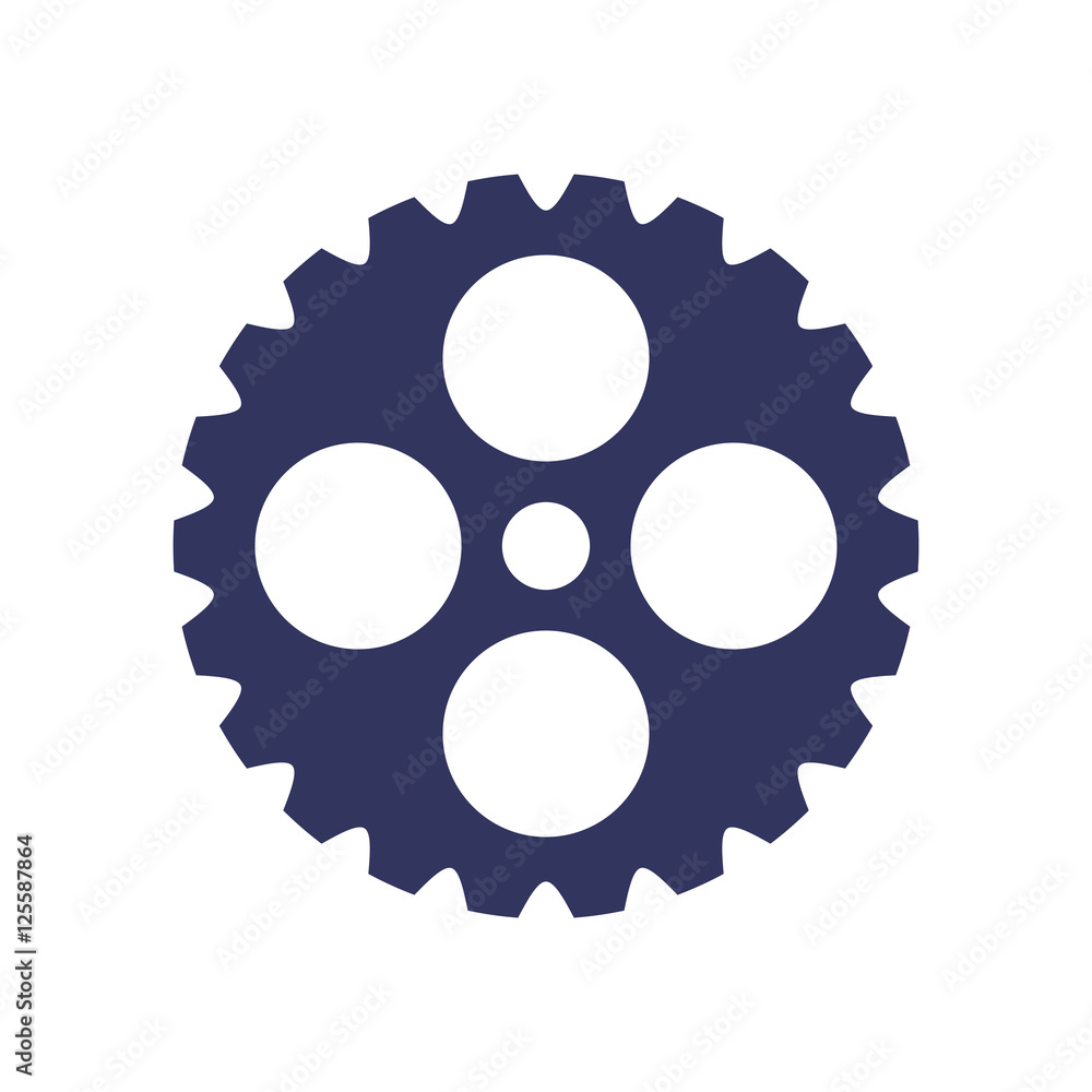 dark blue silhouette gear wheel icon vector illustration dark blue silhouette gear wheel icon vector illustration