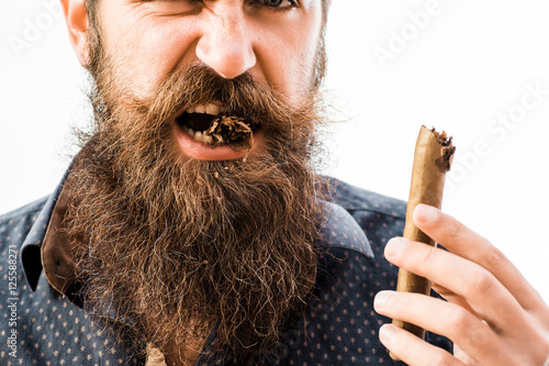 Photos tough rich man with cigar