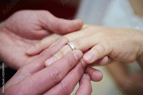 Exchange of wedding rings 