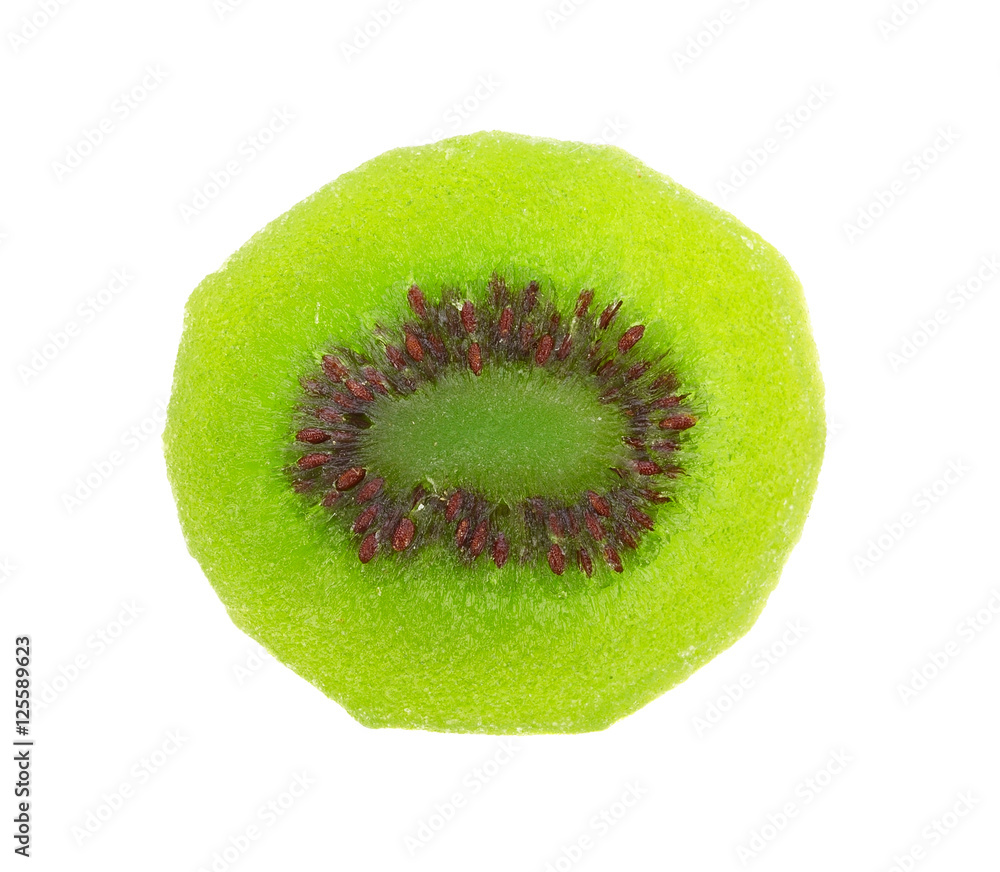 Dried kiwi isolated on white background Dried kiwi isolated on white background