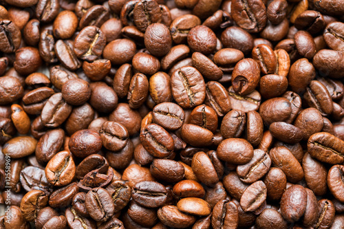 Coffee Beans roasted, can be used as a background