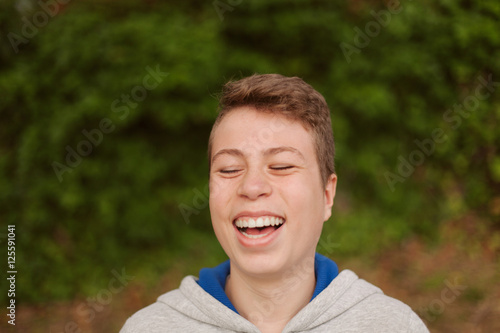 Cool teenager with fifty years old