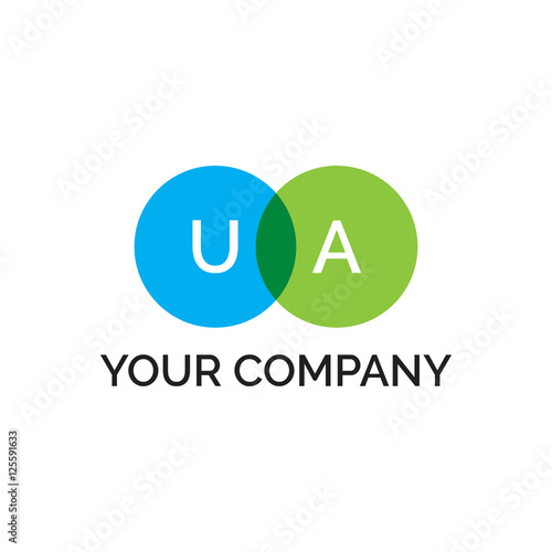 Free Download simple initial two circle UA - GFXLoad