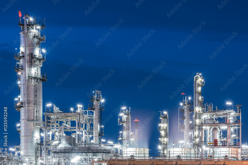 Oil Refinery factory, petrochemical plant