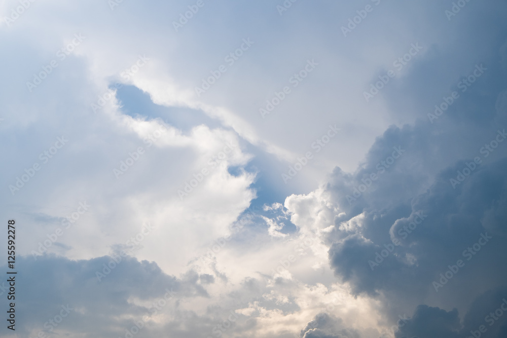 Blue sky with cloud Blue sky with cloud