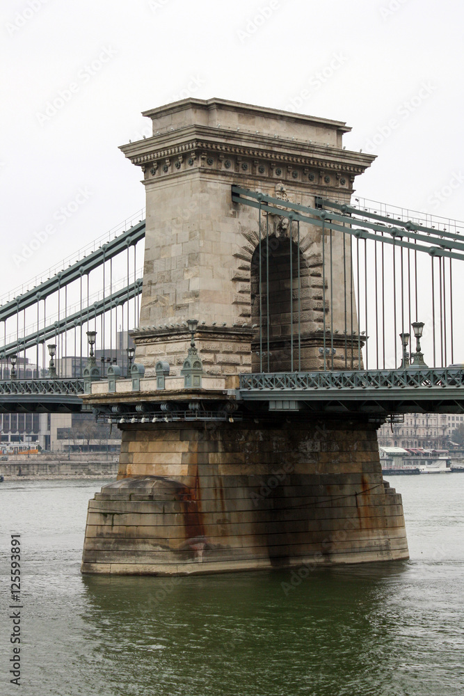 Obraz premium Chain bridge in Budapest