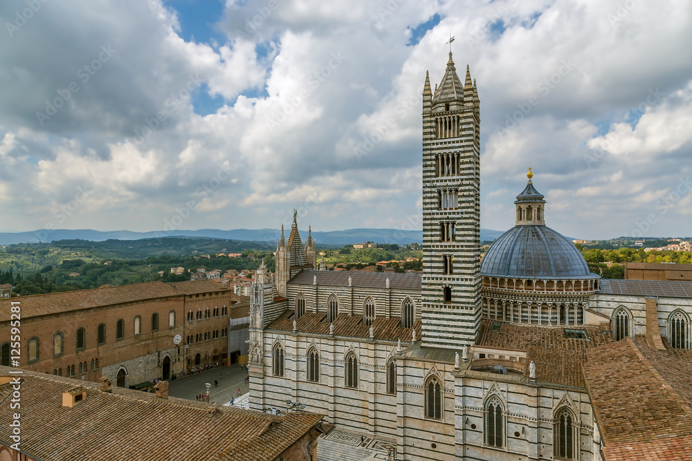Siena, Italy. Cathedral (Cattedrale di Santa Maria Assunta; Duomo di Siena), XII century.