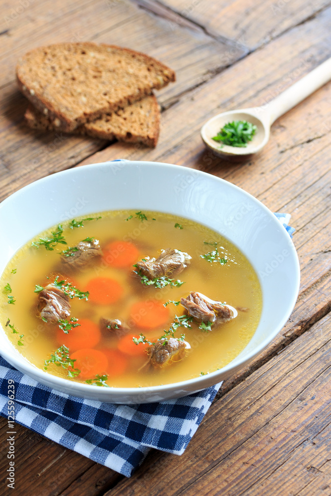 deftige Rindfleischsuppe deftige Rindfleischsuppe