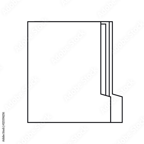 File icon. Folder data archive storage and organize theme. Isolated design. Vector illustration