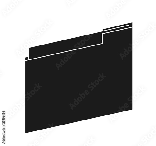 File icon. Folder data archive storage and organize theme. Isolated design. Vector illustration