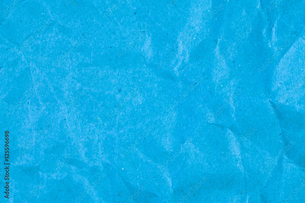 Blue paper textures for backgrounds, Blue recycle crumpled paper