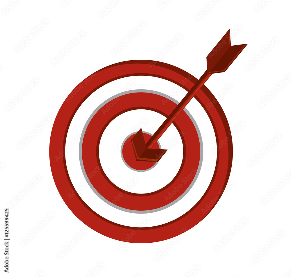 Target icon. Solution successs strategy and idea theme. Colorful and isolated design. Vector illustration Target icon. Solution successs strategy and idea theme. Colorful and isolated design. Vector illustration