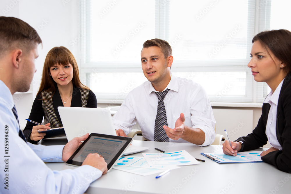 Business people working on new project