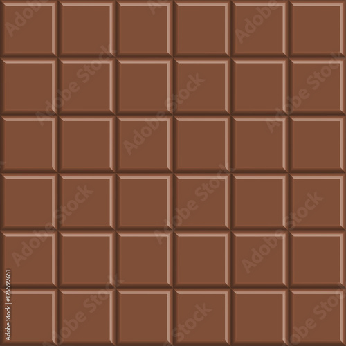 Delicious seamless chocolate bar background, vector illustration