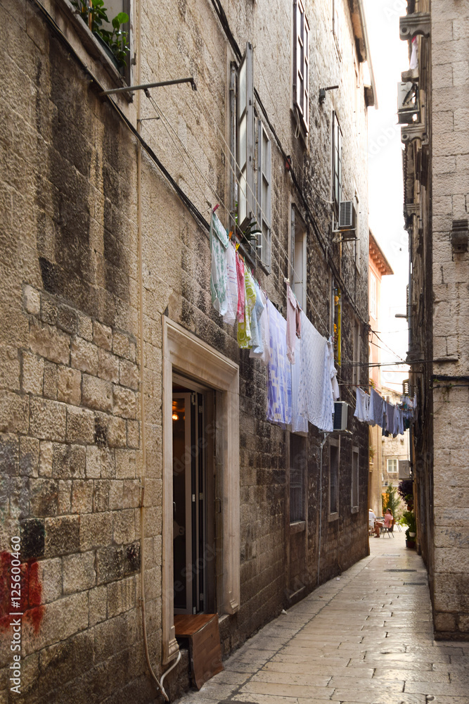 Narrow street in Diocletian's Palace