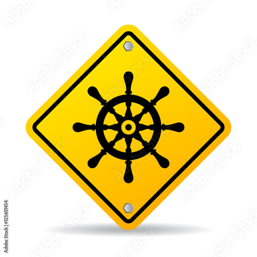 Navigation abstract sign