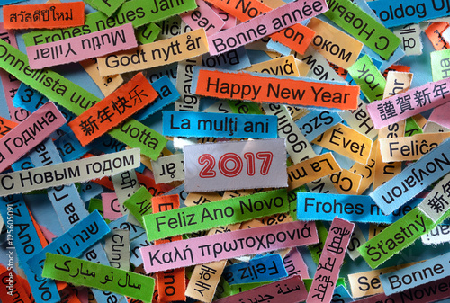 Happy New Year on different languages