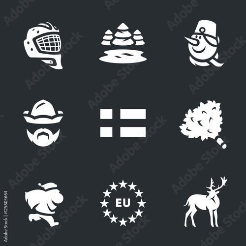 Vector Set of Finland.
