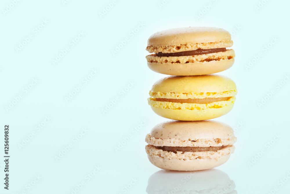 Colorful macaroons. Sweet macarons Colorful macaroons. Sweet macarons