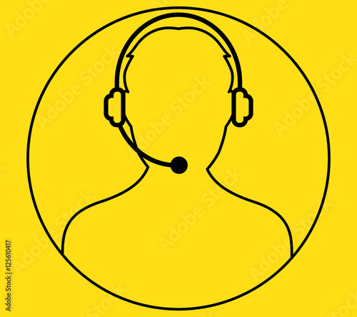 Call Center Man Icon