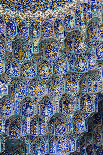 Details of Sheikh Lotfollah Mosque in Isfahan  Iran