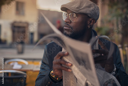 Photography Reading the News