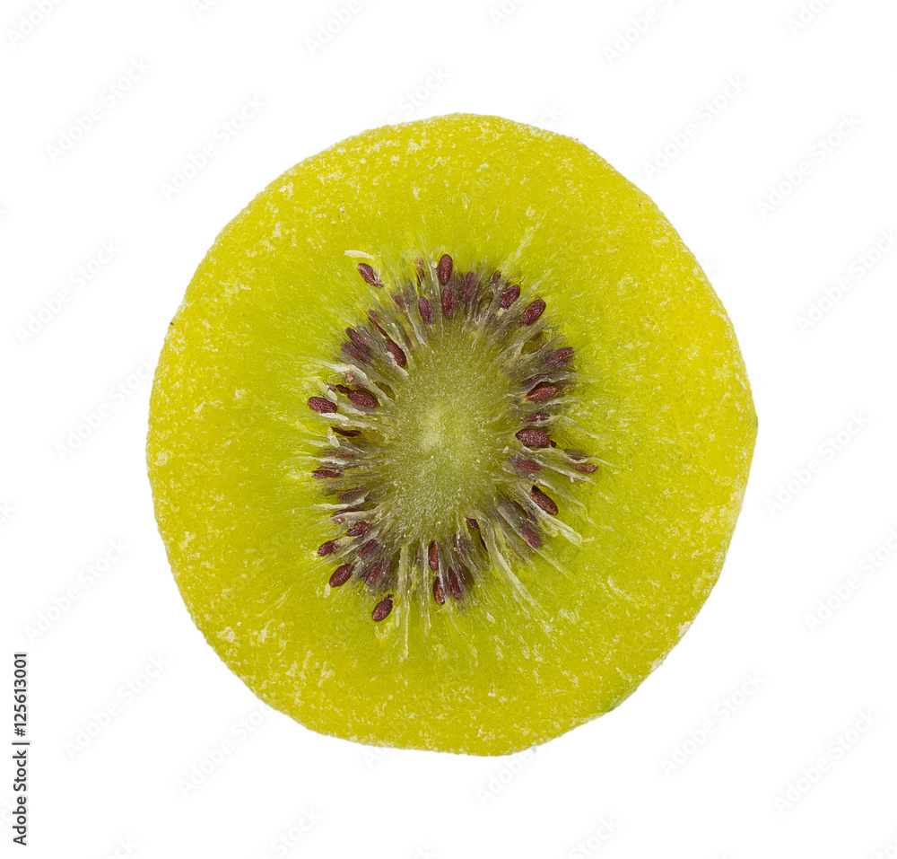 Dried kiwi isolated on white background Dried kiwi isolated on white background