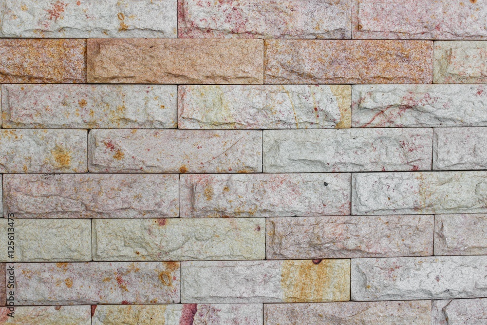 Obraz premium brick wall texture sandstone walls background.