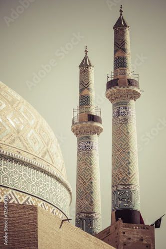 Canvas Print Jame Mosque of Yazd in Iran