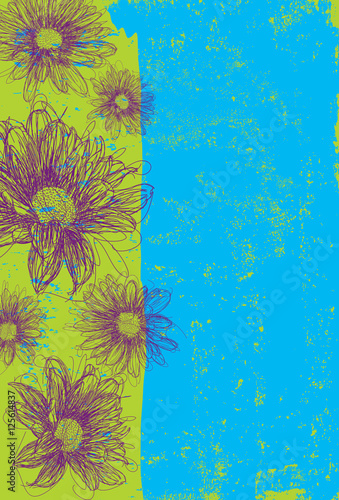 Fototapeta Naklejka Na Ścianę i Meble -  Daisy Abstract