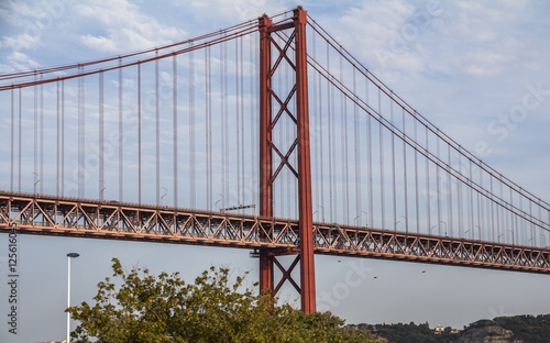 View on Ponte de 25 abril in Lisbon © picturist