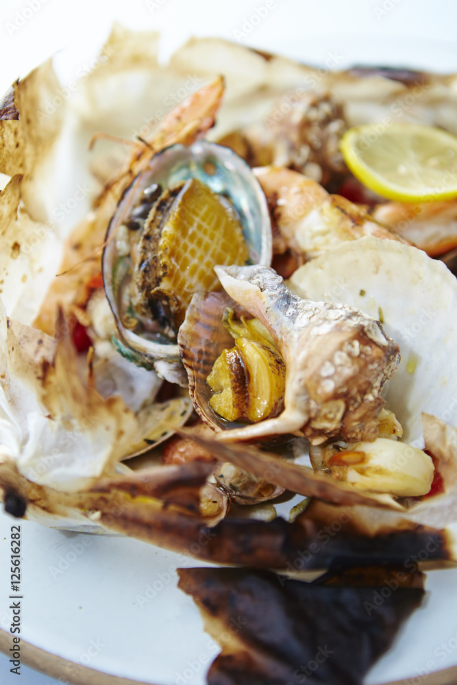 Grilled shellfish Grilled shellfish