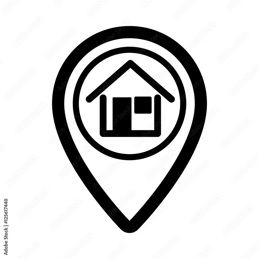 pin real estate isolated icon vector illustration design pin real estate isolated icon vector illustration design
