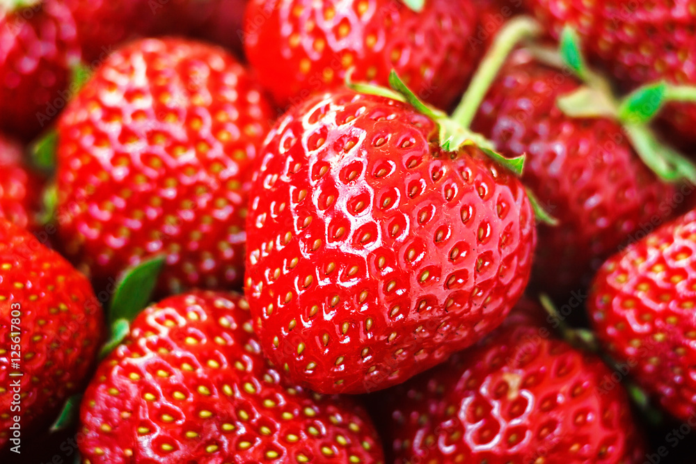 Fresh ripe perfect red strawberry - food frame background, closeup. Fresh ripe perfect red strawberry - food frame background, closeup.