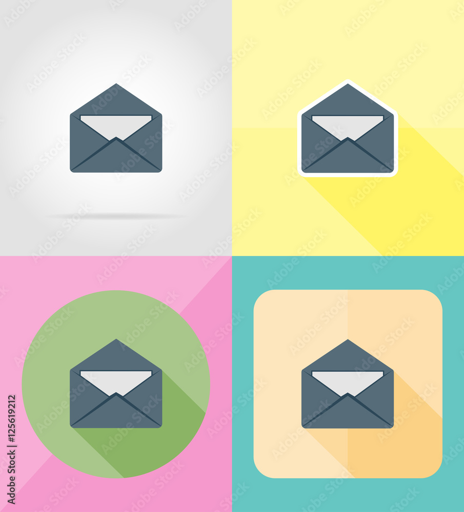 mail letter for design flat icons vector illustration mail letter for design flat icons vector illustration