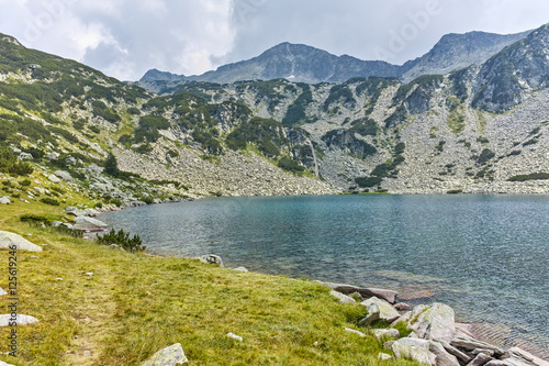 Fototapeta Naklejka Na Ścianę i Meble -  Banderishki Chukar Peak and The Fish Lake, Pirin Mountain, Bulgaria