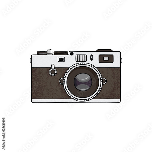 Retro camera illustration.