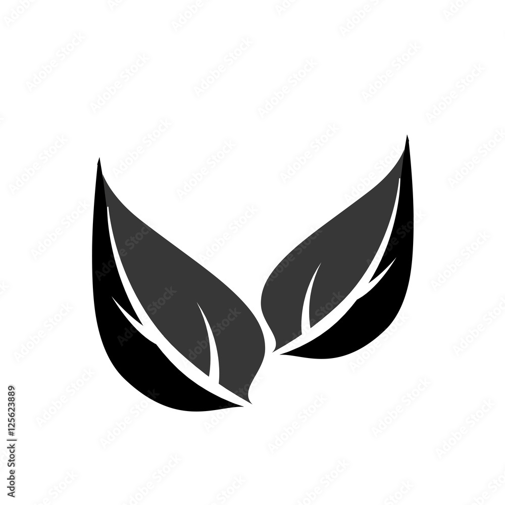 leafs ecology symbol isolated icon vector illustration design leafs ecology symbol isolated icon vector illustration design