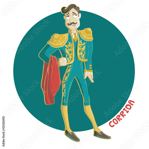 Corrida vector illustration.