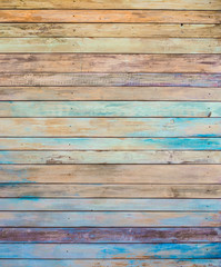 many-coloured background of old wood plank